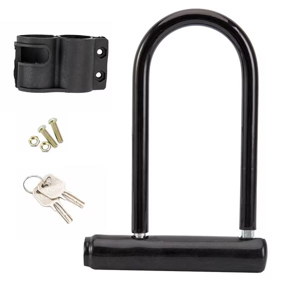 Bike U-Lock Heavy Duty Bicycle Locks Anti Theft Bicycle Secure Locks with Keys