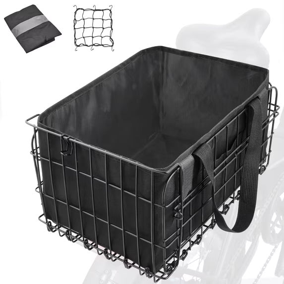Zacro Bike Basket, Folding Bicycle Rear Basket